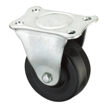 Light Duty Caster Series - 3in. Caucho negro rígido